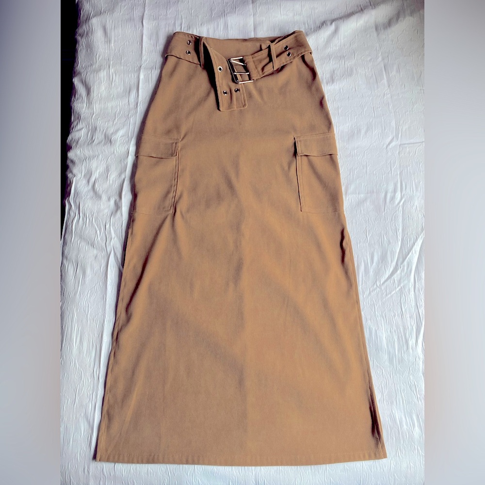 New! Vintage Tracy Evan’s Side-Slit Maxi Skirt